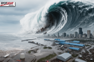 Tsunami waves hitting U.S. West Coast after Pacific earthquake